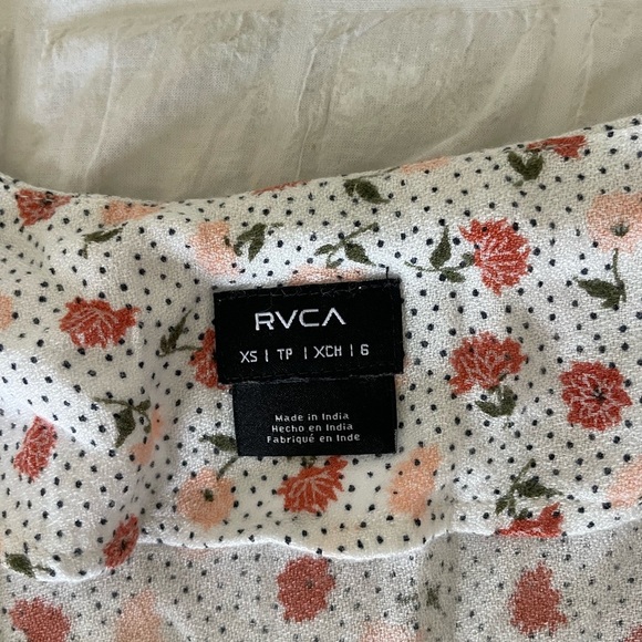 RVCA once more floral button down mini dress - Picture 9 of 10
